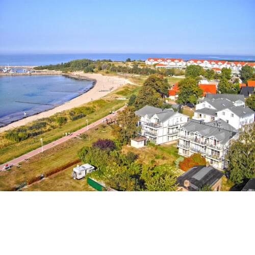 Strandvilla Böck FeWo 13 strandnah, Balkon, Meerblick