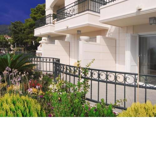 Studio apartment in Brela with a sea view, terrace, air conditioning, WiFi 201-6