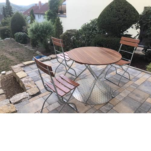 Studio Ochsenfurt mit sonnigen Terrasse
