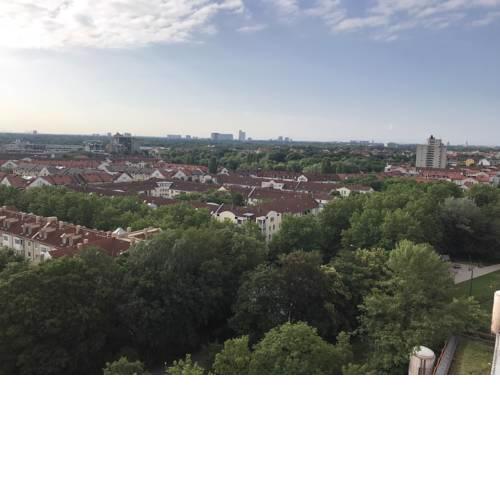 Studio Schwabing fantastic sunset view