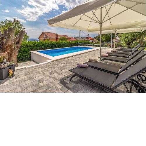 Stunning Apartment In Dramalj With Outdoor Swimming Pool, Heated Swimming Pool And 1 Bedrooms