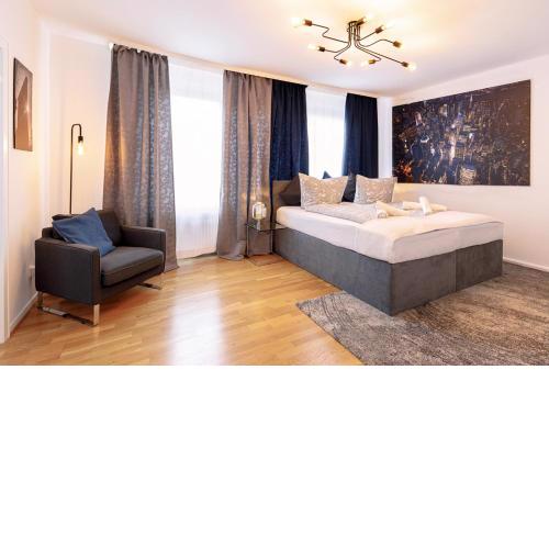 Stylish apartment - 3 Min walk to Wuppertal main train station - Close to the University - Kitchen - Netflix