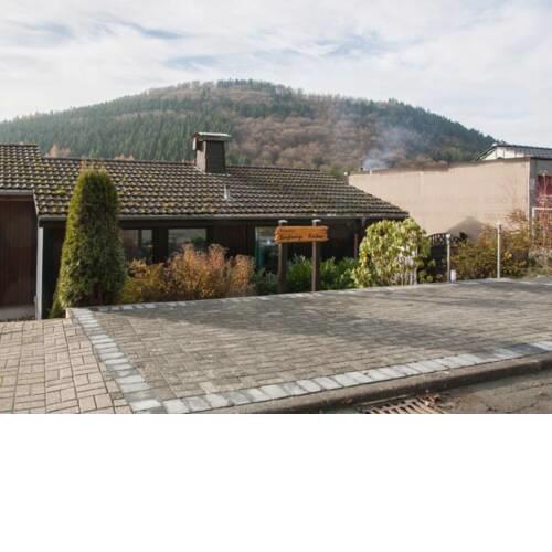 Stylish holiday home near Winterberg with private sauna house, terrace and garden