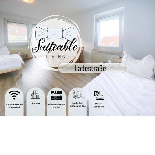 Suiteable Living - Geräumig - Balkon - Parkplatz