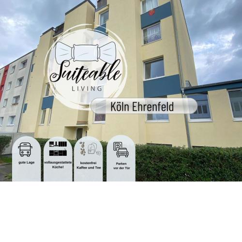 Suiteable Living - Köln-Ehrenfeld central, free parking, fully equipped
