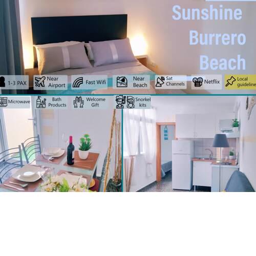 Sunshine Burrero Beach *** Lovely Coast Apartment *** Wi-Fi & Parking