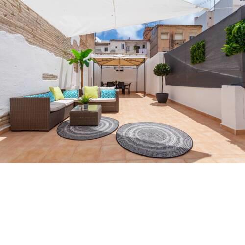 Super TERRAZE CENTER VALENCIA .2 ROOMS WIFI