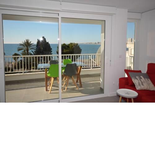 Tahiti 2H ref 216 ap 6 pers, planta 2, 3 dormitorios, 2 baños, aire acondicionado, wifi, aparcamiento, primera linea
