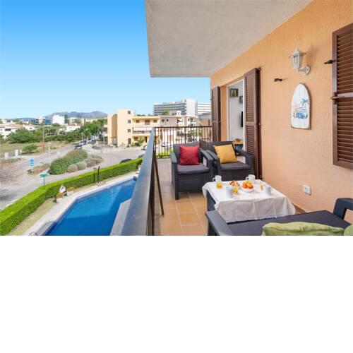 Tamarels beach apartment in Pollensa