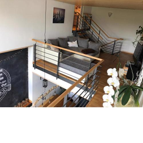Tolle große Wohnung mit Kamin und Terrasse