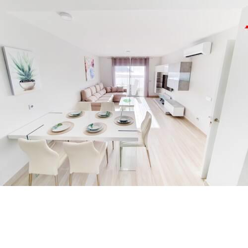 Top-class beach front apartment La Tejita, 200m2, 3 bedrooms, large terraces