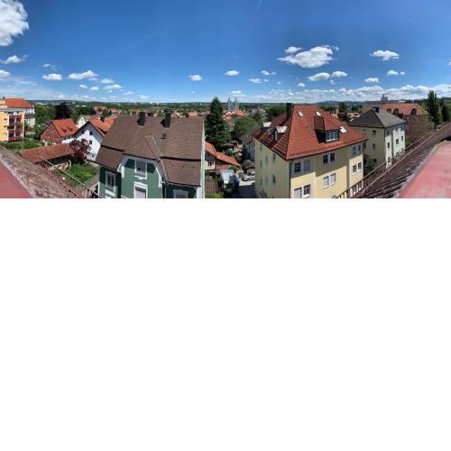 Über den Dächern Kemptens mit Panoramablick