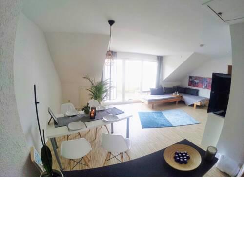 Über den Dächern von Kirchheim, Modernes Apartment