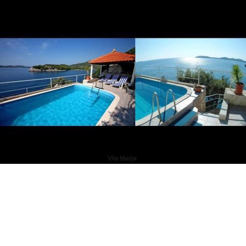 Unique Dalmatian Seafront Villa - Set in a 300 m2 Mediterranean garden with private beach, large pool and terrace.