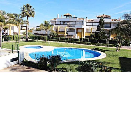 Vera Playa 2 hab 2 baños, parking, A/A, padel, piscina climatizada y verano