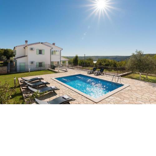 VILLA - Istrian stone villa with a private pool and a sea view