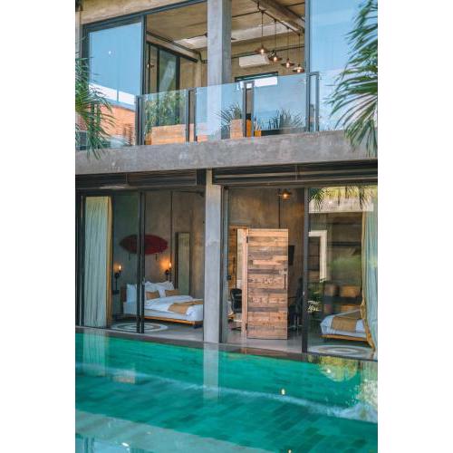 Villa Konkrete - 3BR - Tropical Hideaway Rooftop 15mins to The Beach