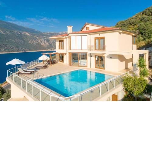 Villa Lara with private pool and sea view, located in Antalya Kaş Peninsula