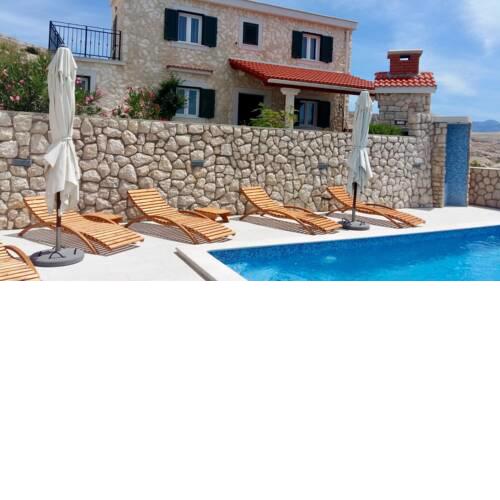 Villa Puntica-holiday home with sea and mountain view and the pool