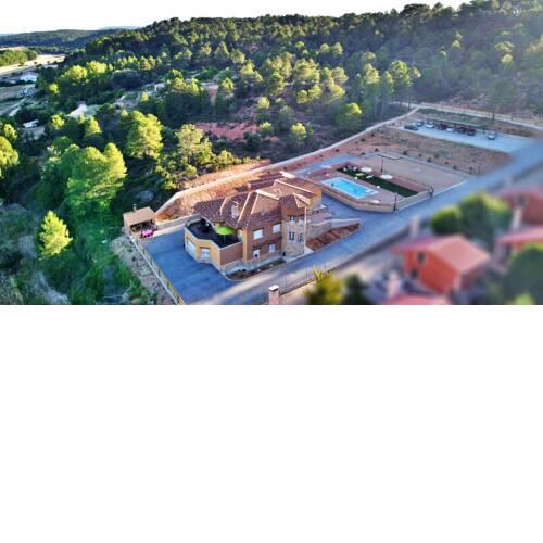 Villa with 7 bedrooms in Villalba de la Sierra with wonderful mountain view private pool enclosed garden