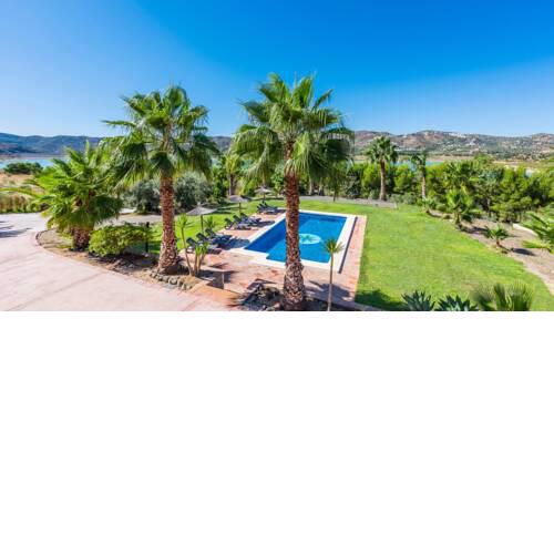 Villa with pool tropical garden and marvelous lake views