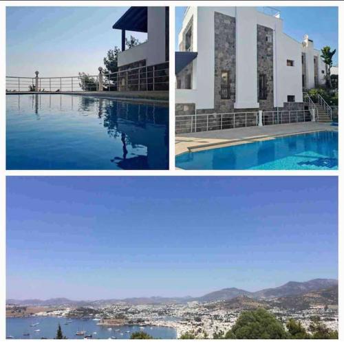 Villa with stunning view & pool near the center and beach