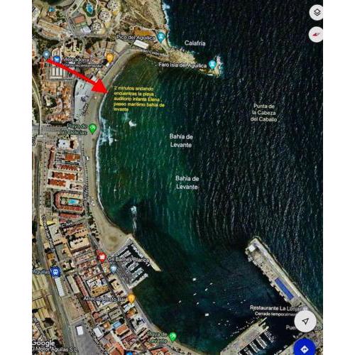 vistas a la playa ,terraza,parking, wifi