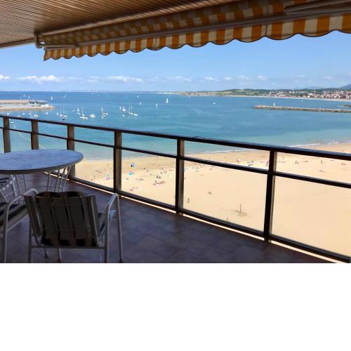 Vistas increibles, en la playa de hondarribia