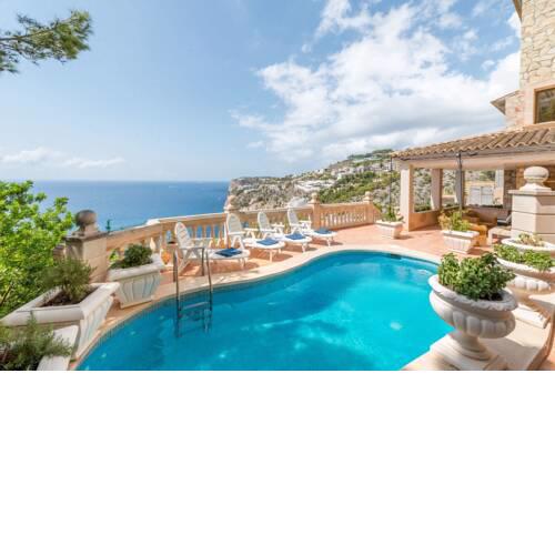 With Panoramic Views On The Sea - Villa Cala Llamp