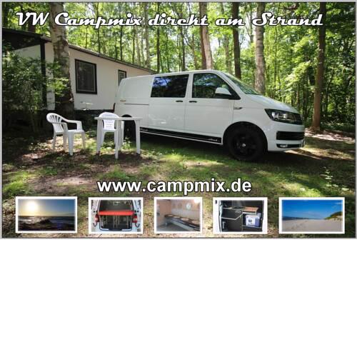 WOMO Campmix direkt am Strand