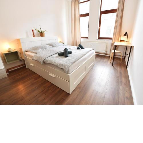 zentrales Apartment, zwei Schlafzimmer, ein Wohnzimmer